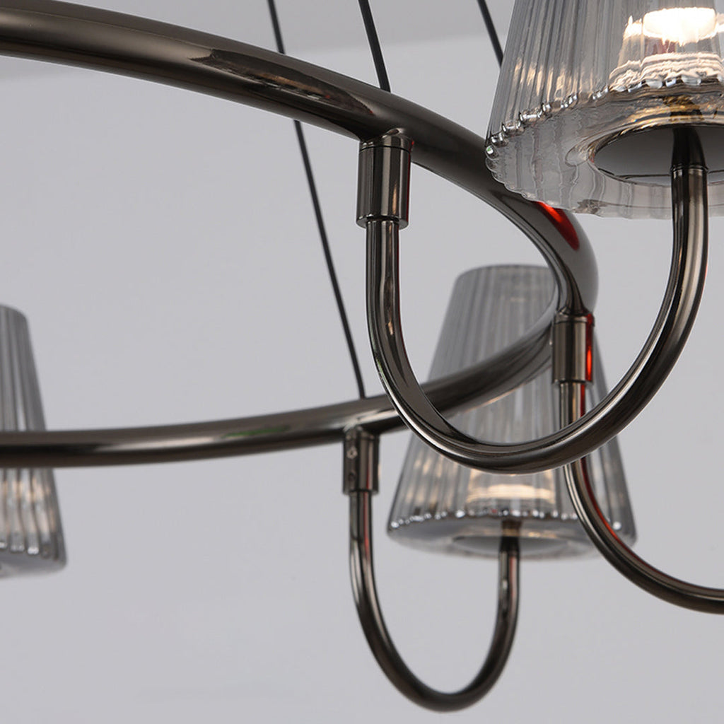 Branch LED Suspension Chandelier - Modern Glass Ceiling Light Fixture