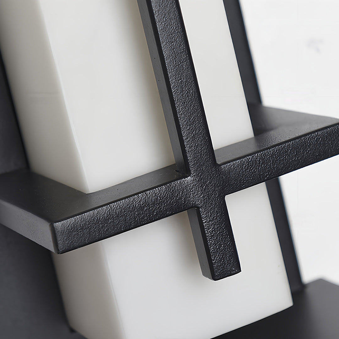 Black Outdoor Wall Light Waterproof Minimalist Design