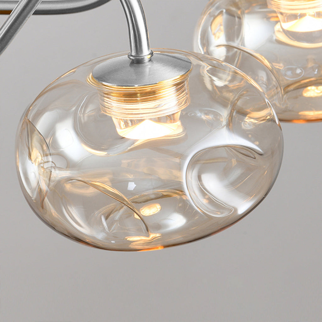 Magic Bean Lustre en Verre LED Chandelier Design Moderne