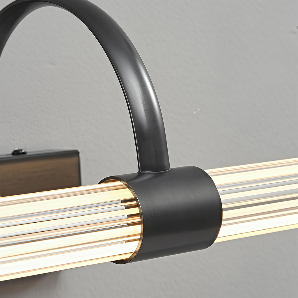 Nordic Bathroom Vanity Wall Light Full Copper Long Bar Light Modern Bathroom Lighting Fixture Stylish Bathroom Sconce Energy-Efficient LED Mirror Light Adjustable Brightness Waterproof Design for Home Decor Elegant Copper Finish Vanity Lighting Fixture