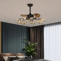 Glam Minimalist Luxury Ceiling Fan Light - Artistic Fan Lamp