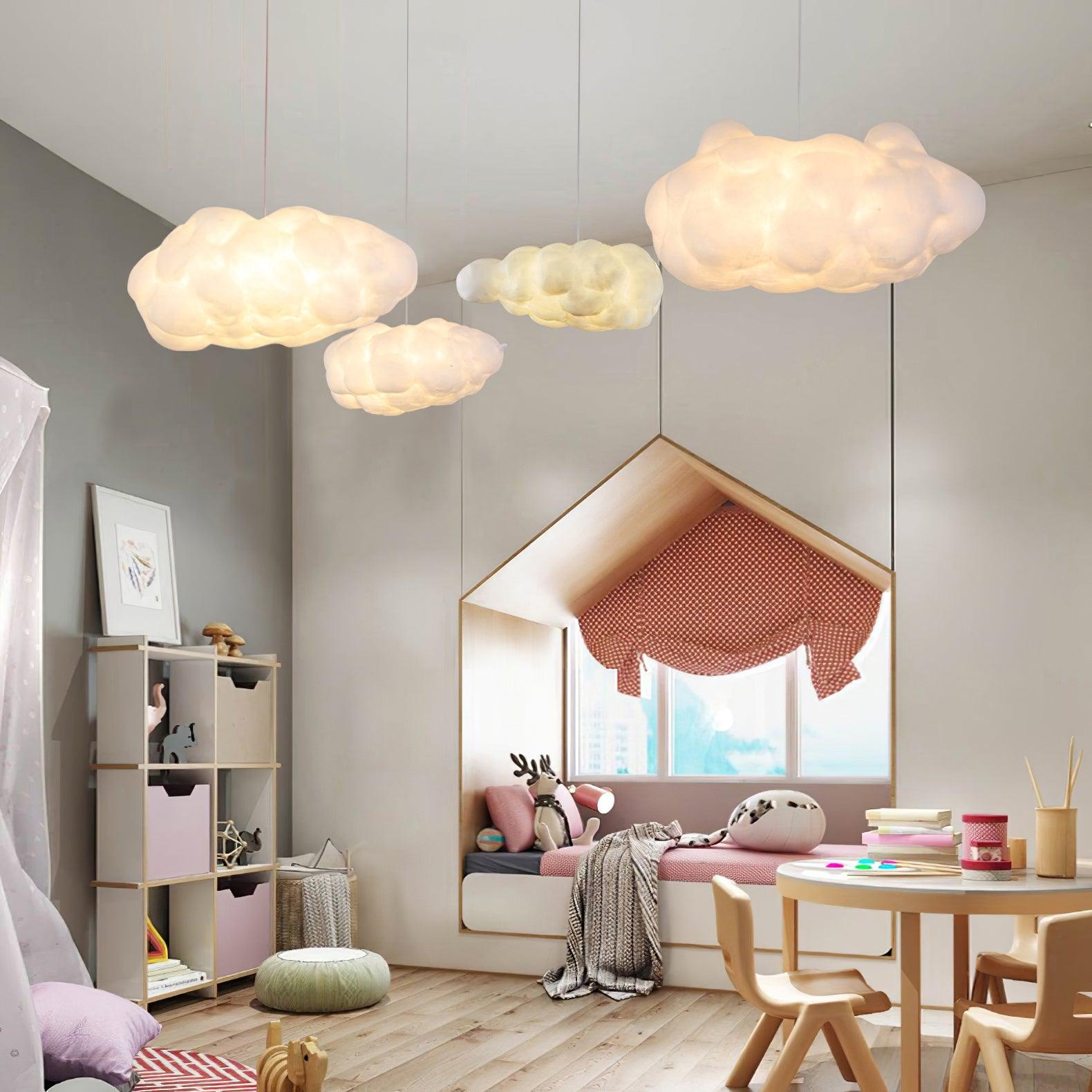 Cloud Pendant Light Modern Art Ceiling Fixture Stylish Lighting Design