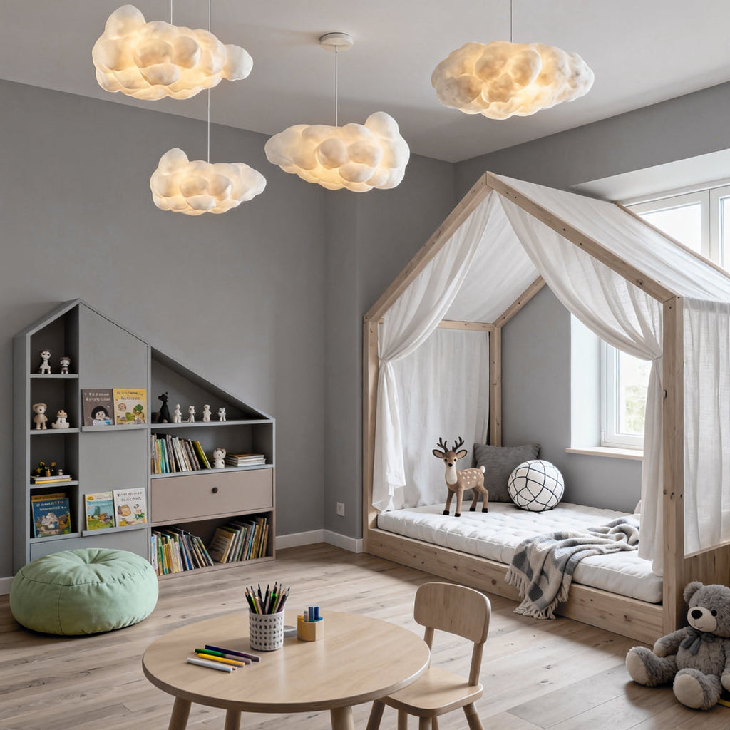 Cloud Pendant Light Modern Art Ceiling Fixture Stylish Lighting Design
