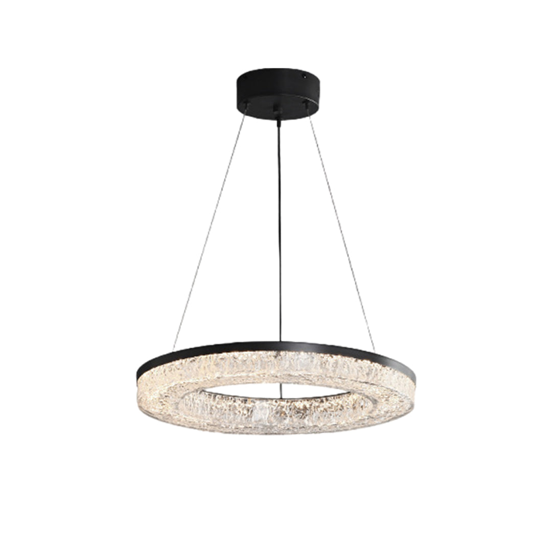Circle Pendant Light Luxury Ring Chandelier Art Decor
