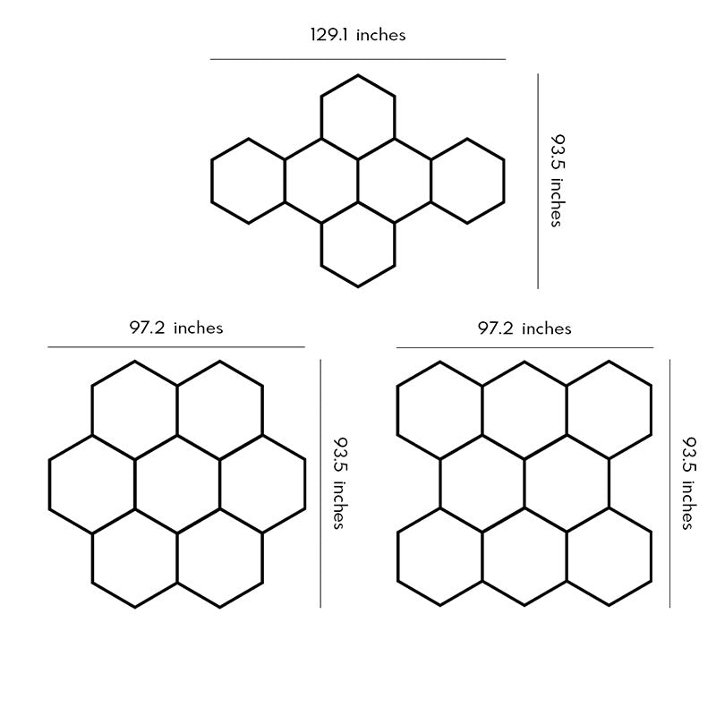 Honeycomb Ceiling Light - Modern White LED Industrial Fixture