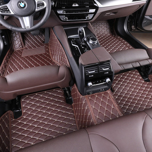 Premium Coffee Classic Mats - Durable Adaptive Fit, Stylish, All-Weather Protection