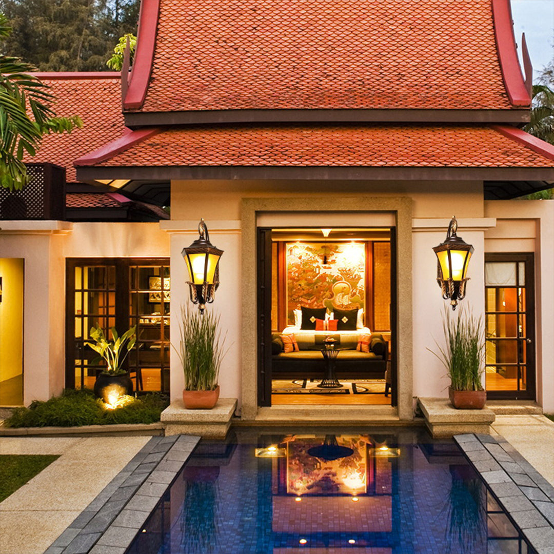 Copper Wall Sconce Outdoor Waterproof European-Style Lighting