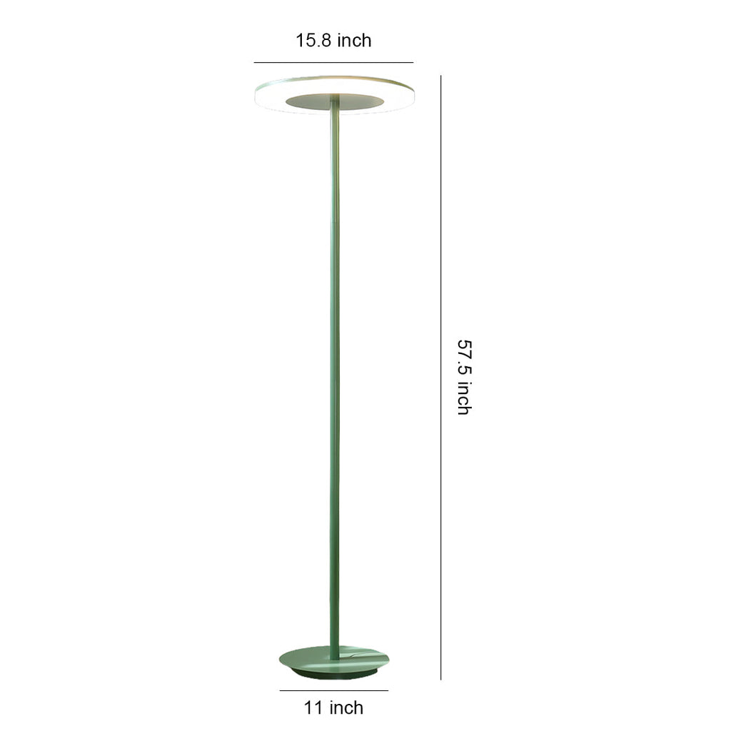 Colored Macaron Dimmable Floor Lamp - Modern Round Head Standing Light