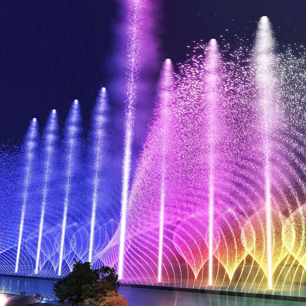 LED Waterproof Aluminum Fountain Light - Outdoor Garden Lighting, IP68 Rated, Color Changing, Durable Landscape Illumination