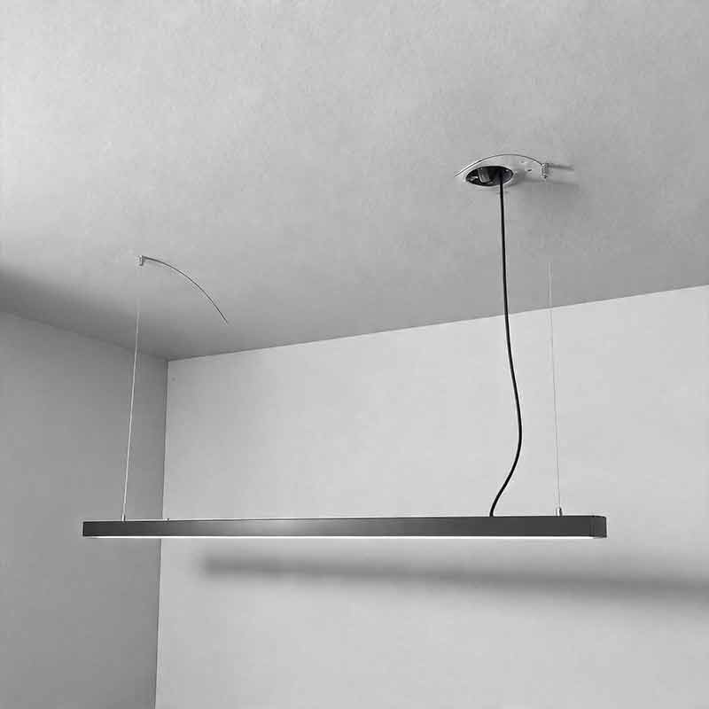 Modern Rectangular LED Linear Pendant Light - Commercial Lighting Solution