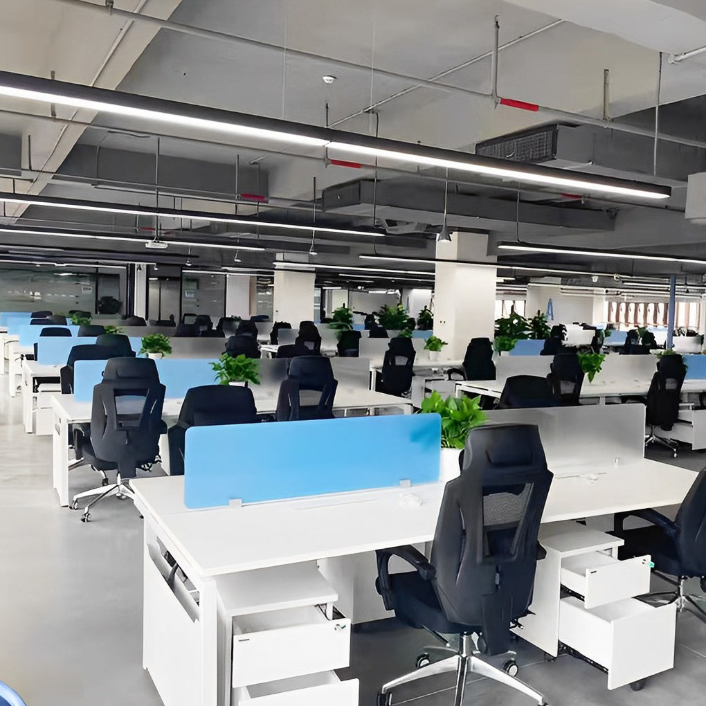 Modern Rectangular LED Linear Pendant Light - Commercial Lighting Solution