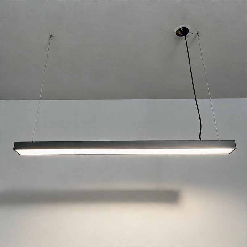Modern Rectangular LED Linear Pendant Light - Commercial Lighting Solution
