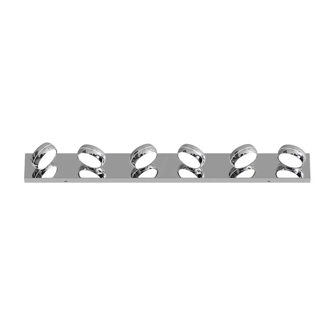 Chrome Bathroom Vanity Light Luxury Minimalist Aluminum Mirror Light Modern Fixtures LED Lighting for Home Decor Stylish Wall Sconce Bright Illumination Contemporary Design Adjustable Anti-Rust High-Quality Finish Energy-Efficient Bathroom Lighting Elegan