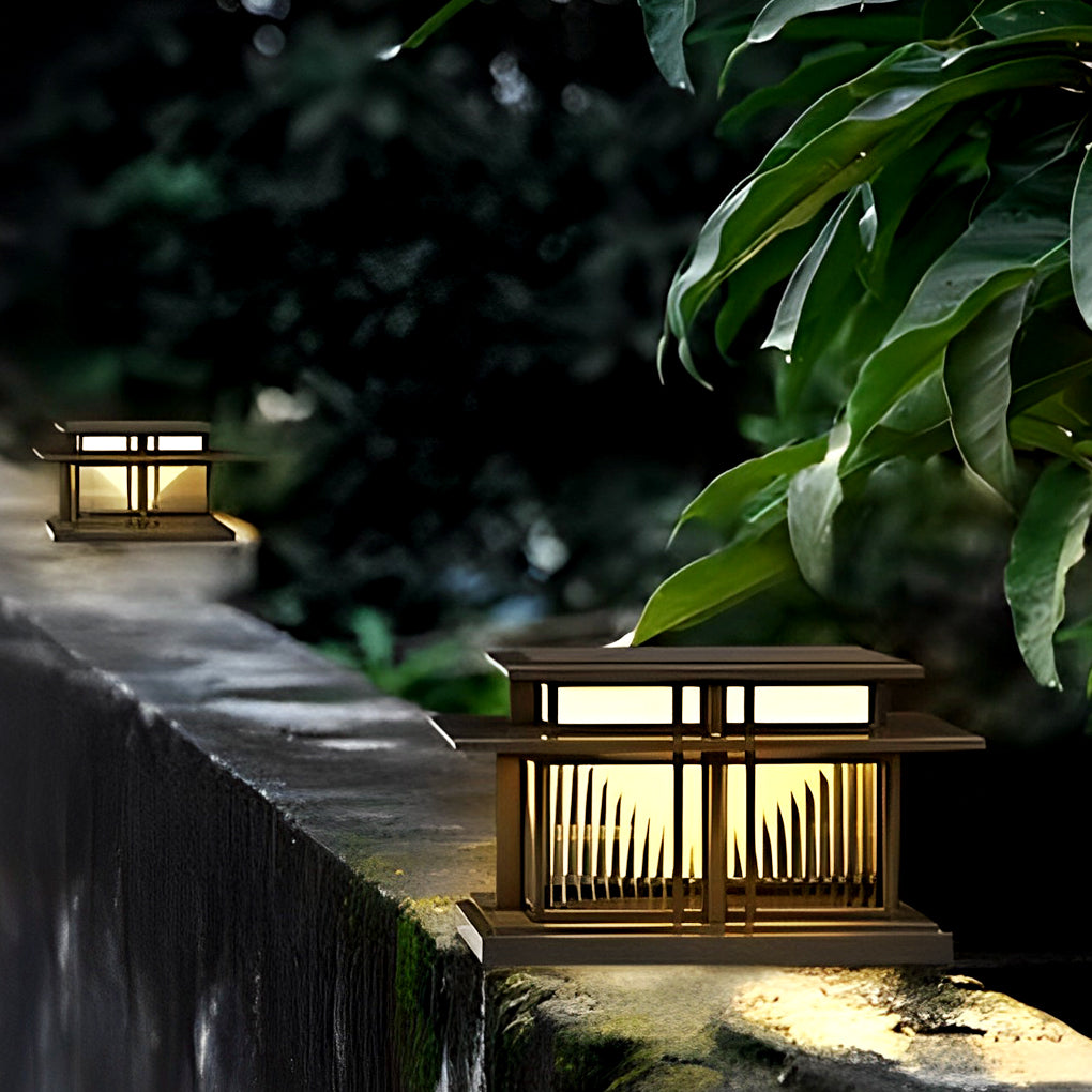 Modern Waterproof LED Porch Pillar Lights Outdoor Decor