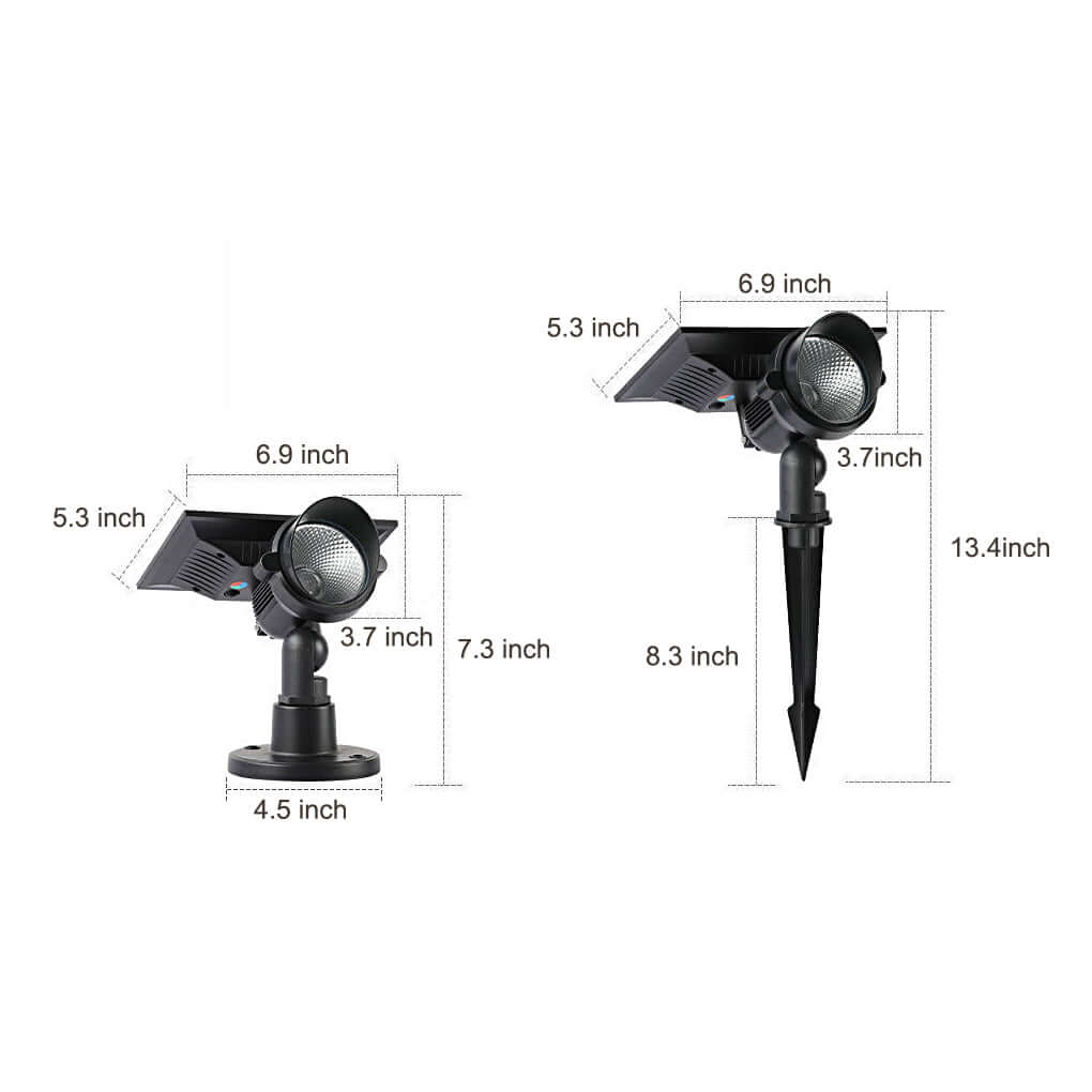 Outdoor Solar Tree Spot Lights Adjustable Lawn Lighting