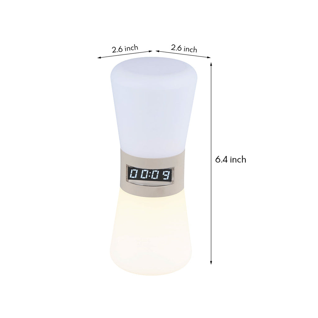 Compact Gravity Sensor Ambient Hourglass Lamp - Small White Table Lamp for Stylish Home Decor