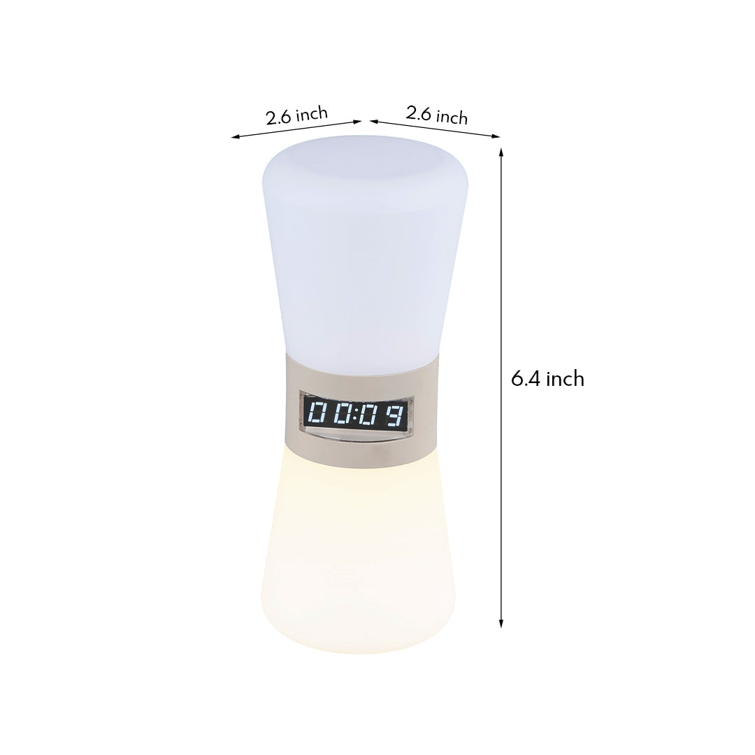 Compact Gravity Sensor Ambient Hourglass Lamp - Small White Table Lamp for Stylish Home Decor