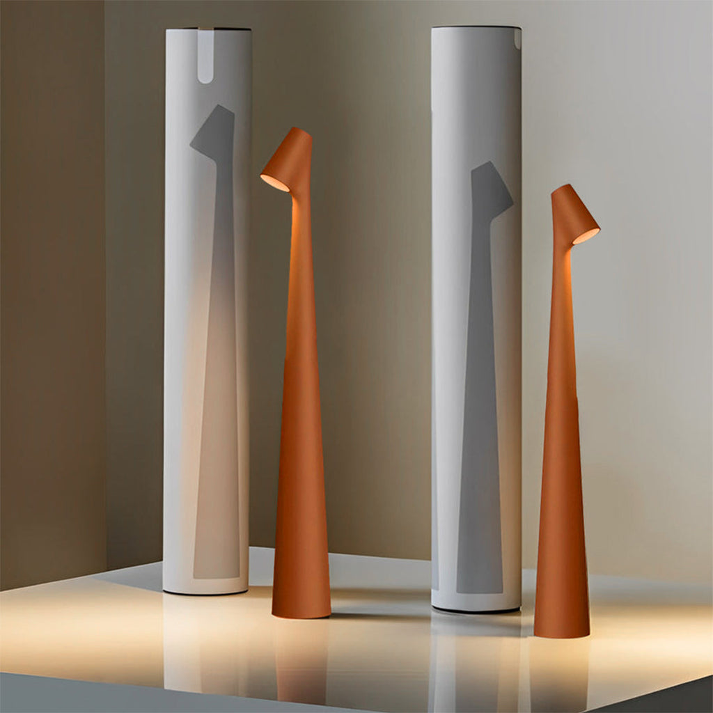 Cone Shaped Modern LED Dimmable Metal Table Lamp - Sleek Light Design
