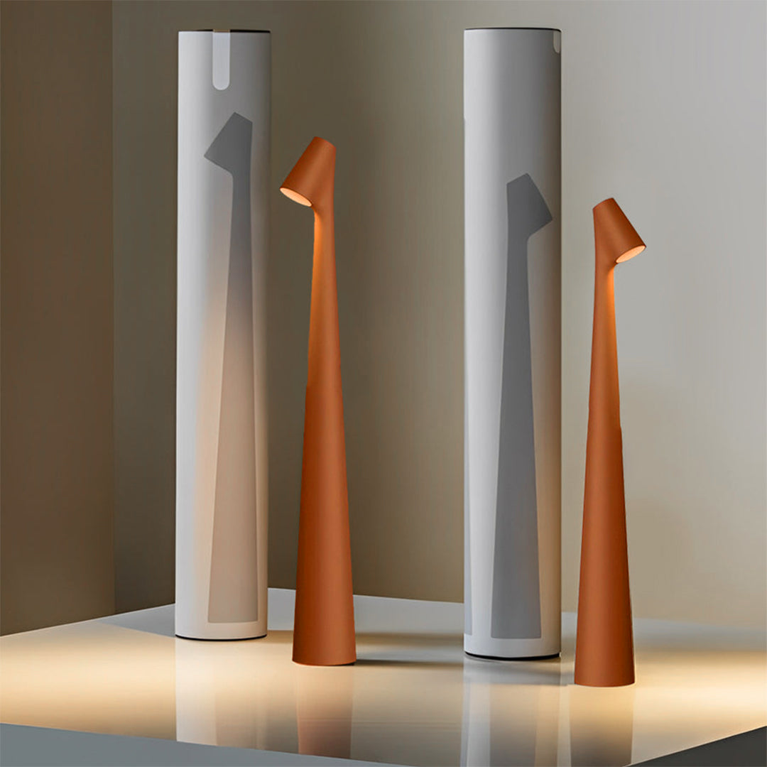 Cone Shaped Modern LED Dimmable Metal Table Lamp - Sleek Light Design