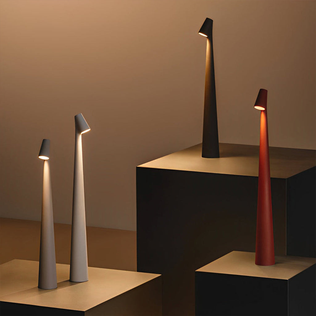 Cone Shaped Modern LED Dimmable Metal Table Lamp - Sleek Light Design
