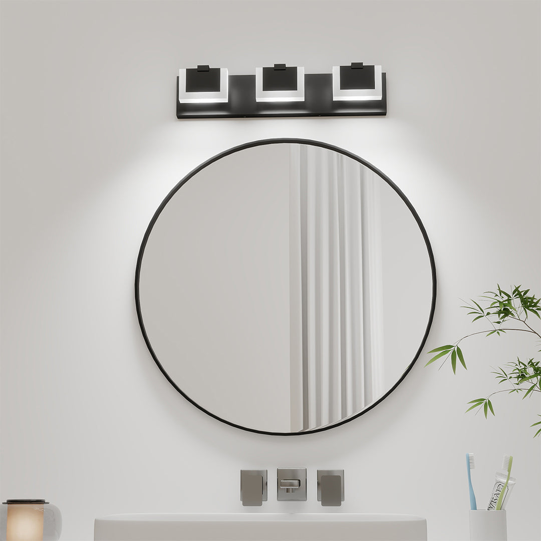 Nordic Chrome Bathroom LED Vanity Lights, Modern Mirror Light Fixture, Energy-Efficient Lighting, Adjustable Brightness, Stylish Wall Sconces for Makeup and Grooming, Contemporary Home Decor, Sleek Design for Bathrooms and Dressing Tables