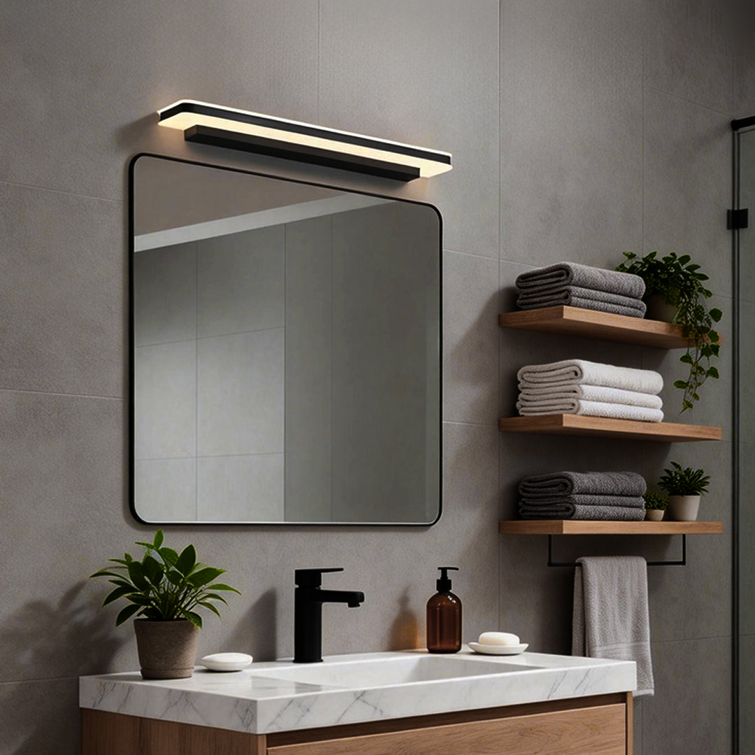 Contemporary Bathroom Vanity Lighting Modern Linear Light Fixture LED Bathroom Lights Stylish Vanity Light for Modern Bathrooms Ultra-Slim Design Bright Adjustable Lighting Energy Efficient Elegant Home Decor
