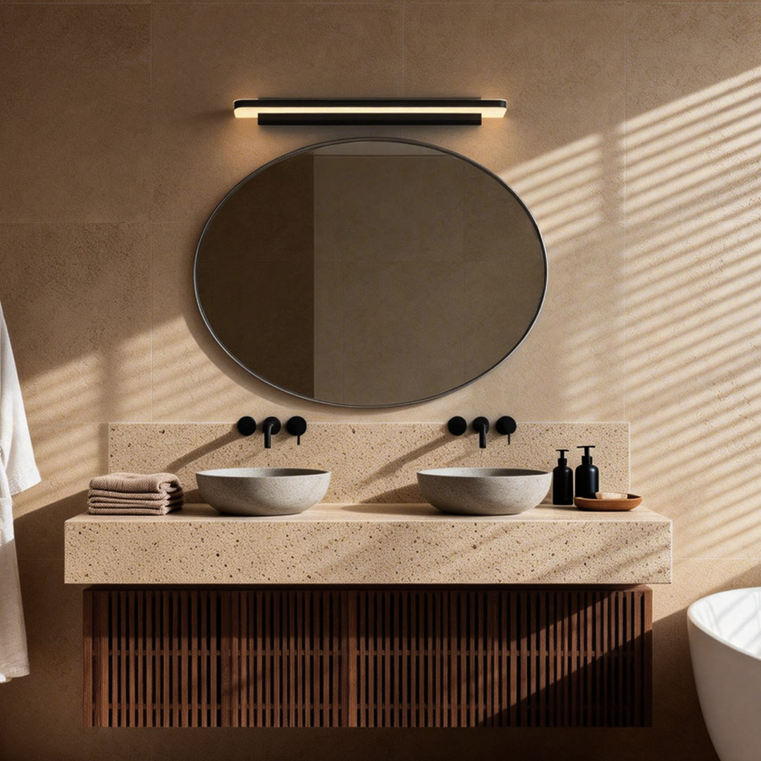 Contemporary Bathroom Vanity Lighting Modern Linear Light Fixture LED Bathroom Lights Stylish Vanity Light for Modern Bathrooms Ultra-Slim Design Bright Adjustable Lighting Energy Efficient Elegant Home Decor