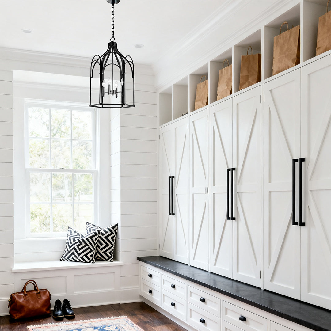 Lantern Chandelier Vintage Industrial Ceiling Light