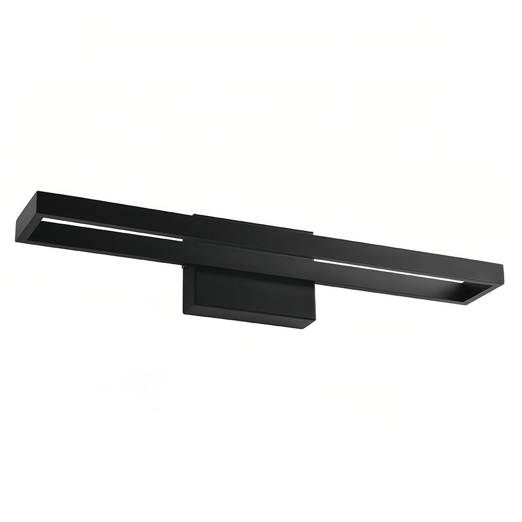 Black Vanity Bathroom Light Dimmable LED Modern Picture Wall Light Fixture Elegant Contemporary Sconce for Home Decor Lighting Adjustable Brightness for Makeup and Grooming Spaces Mounted Lighting for Bathroom and Dressing Rooms