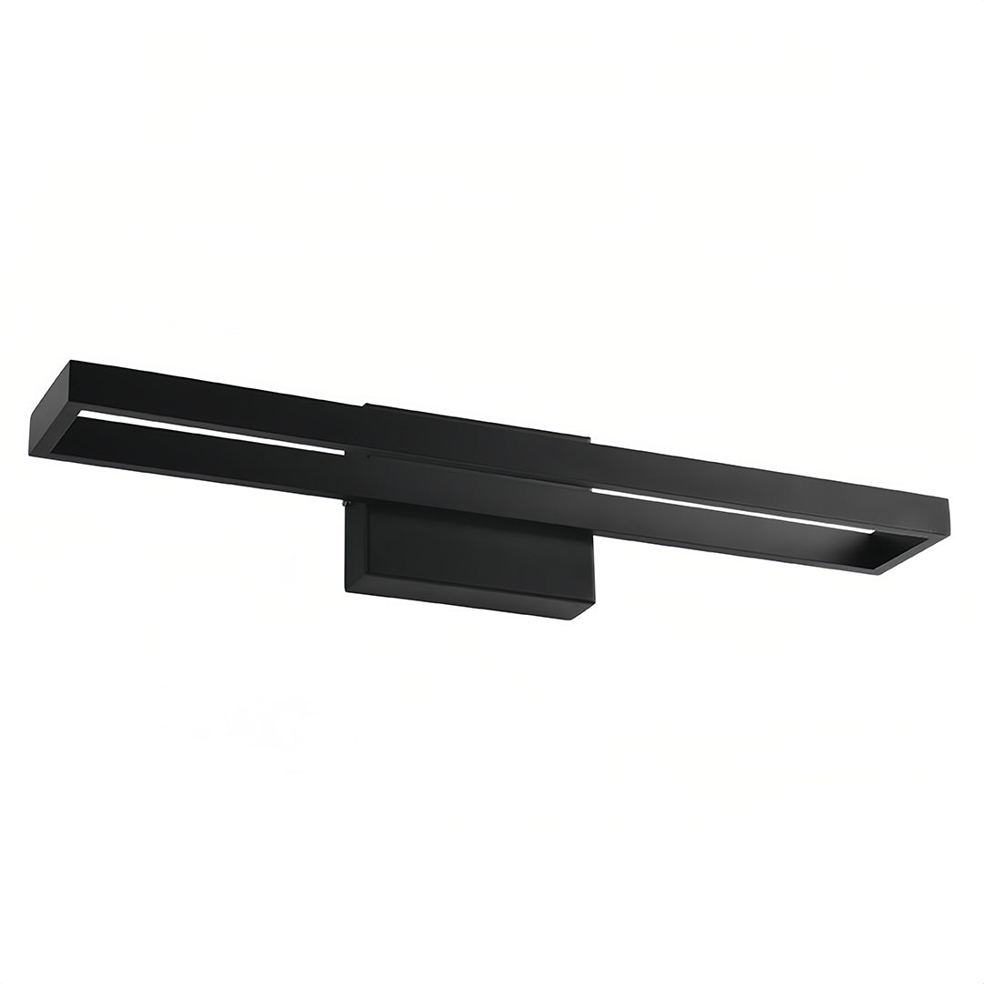 Black Vanity Bathroom Light Dimmable LED Modern Picture Wall Light Fixture Elegant Contemporary Sconce for Home Decor Lighting Adjustable Brightness for Makeup and Grooming Spaces Mounted Lighting for Bathroom and Dressing Rooms