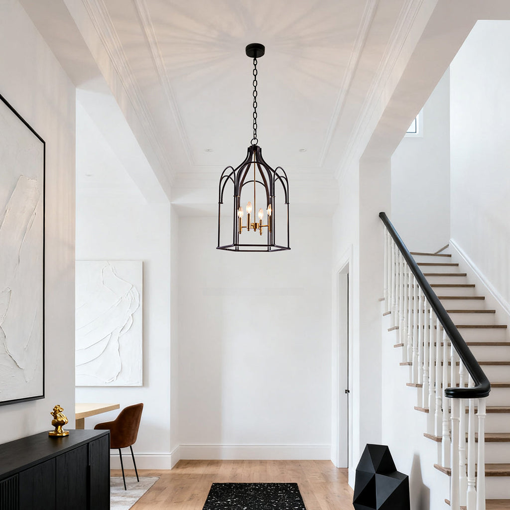 Lantern Chandelier Vintage Industrial Ceiling Light