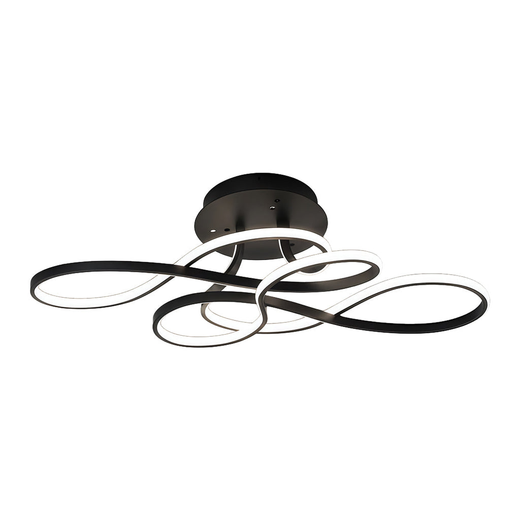 Curve Ceiling Light - Simple Geometric Metal LED Fixture