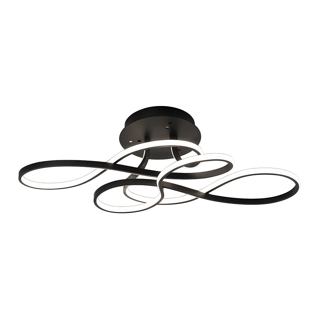 Curve Ceiling Light - Simple Geometric Metal LED Fixture