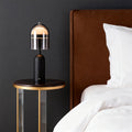 Italian Minimalist Glass Shade Table Lamp - Elegant Ambient Light for Home Decor