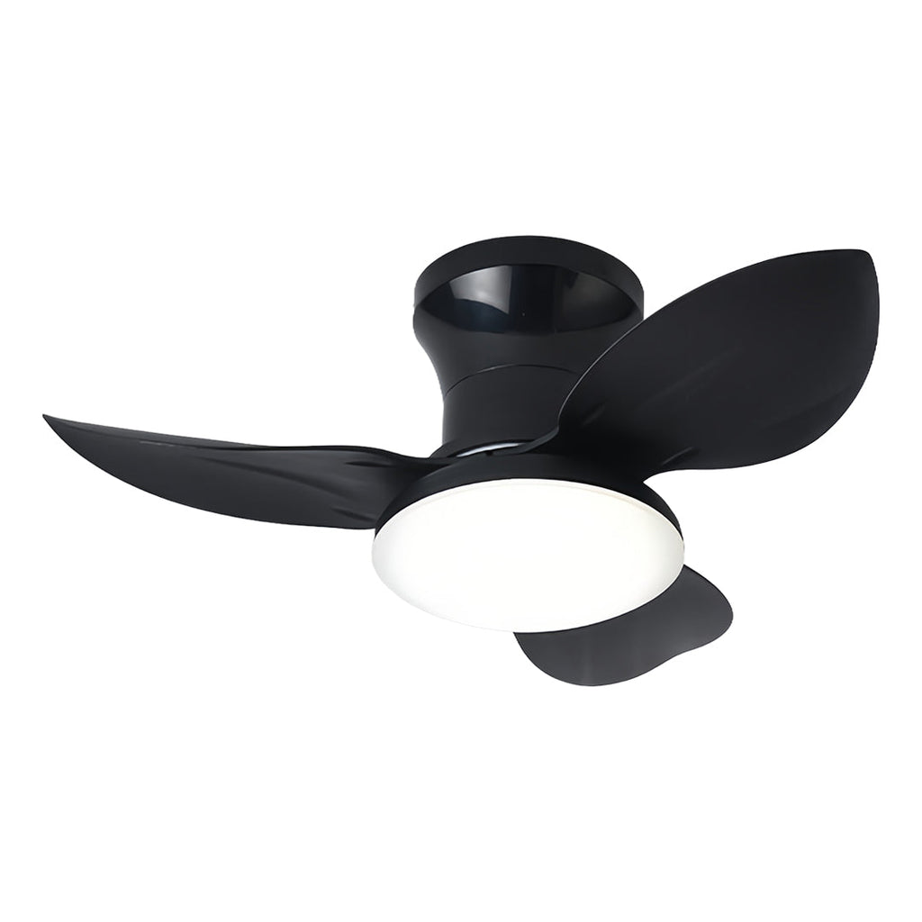 Modern 3-Blade Ceiling Fan with Remote and Dimmer Light, Quiet Operation