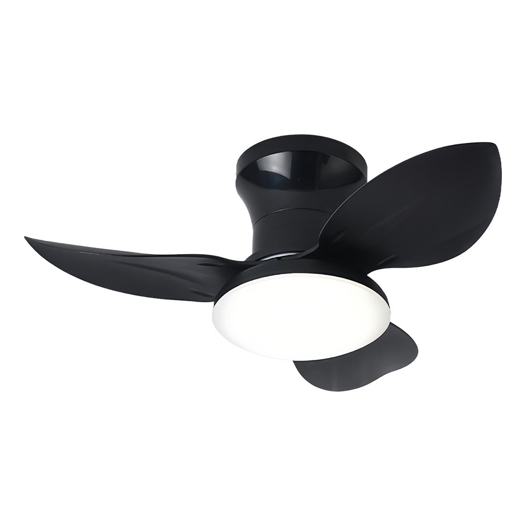 Modern 3-Blade Ceiling Fan with Remote and Dimmer Light, Quiet Operation