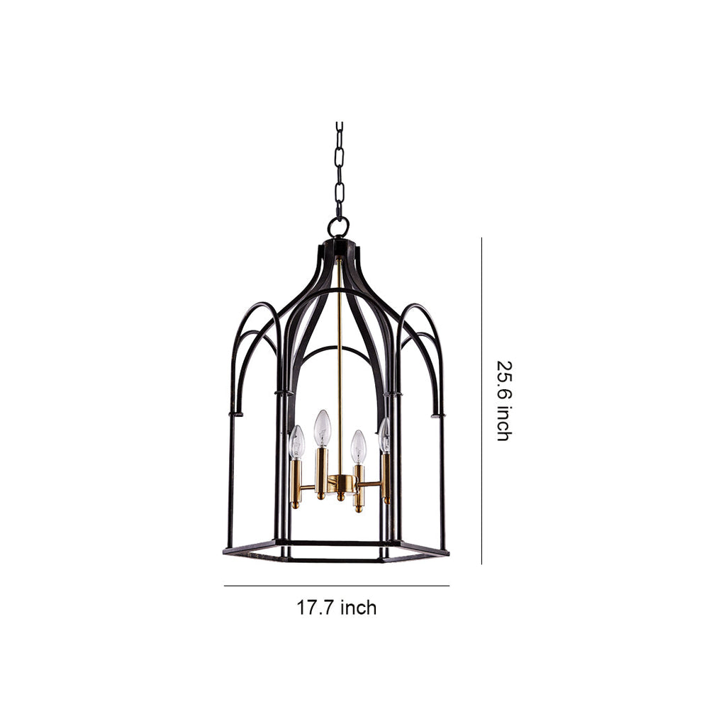 Lantern Chandelier Vintage Industrial Ceiling Light