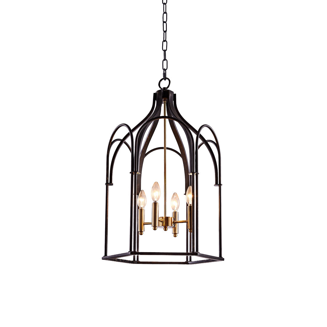 Lantern Chandelier Vintage Industrial Ceiling Light