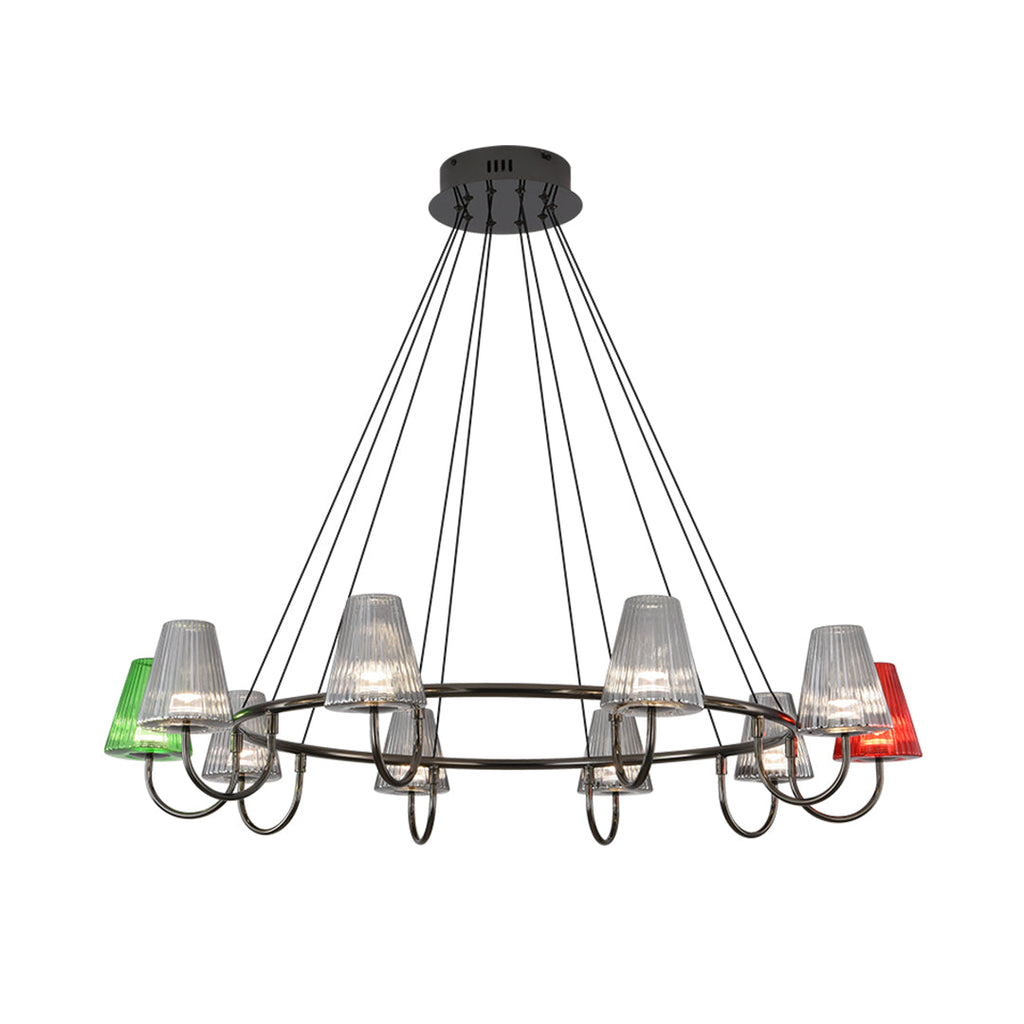 Branch LED Suspension Chandelier - Modern Glass Ceiling Light Fixture