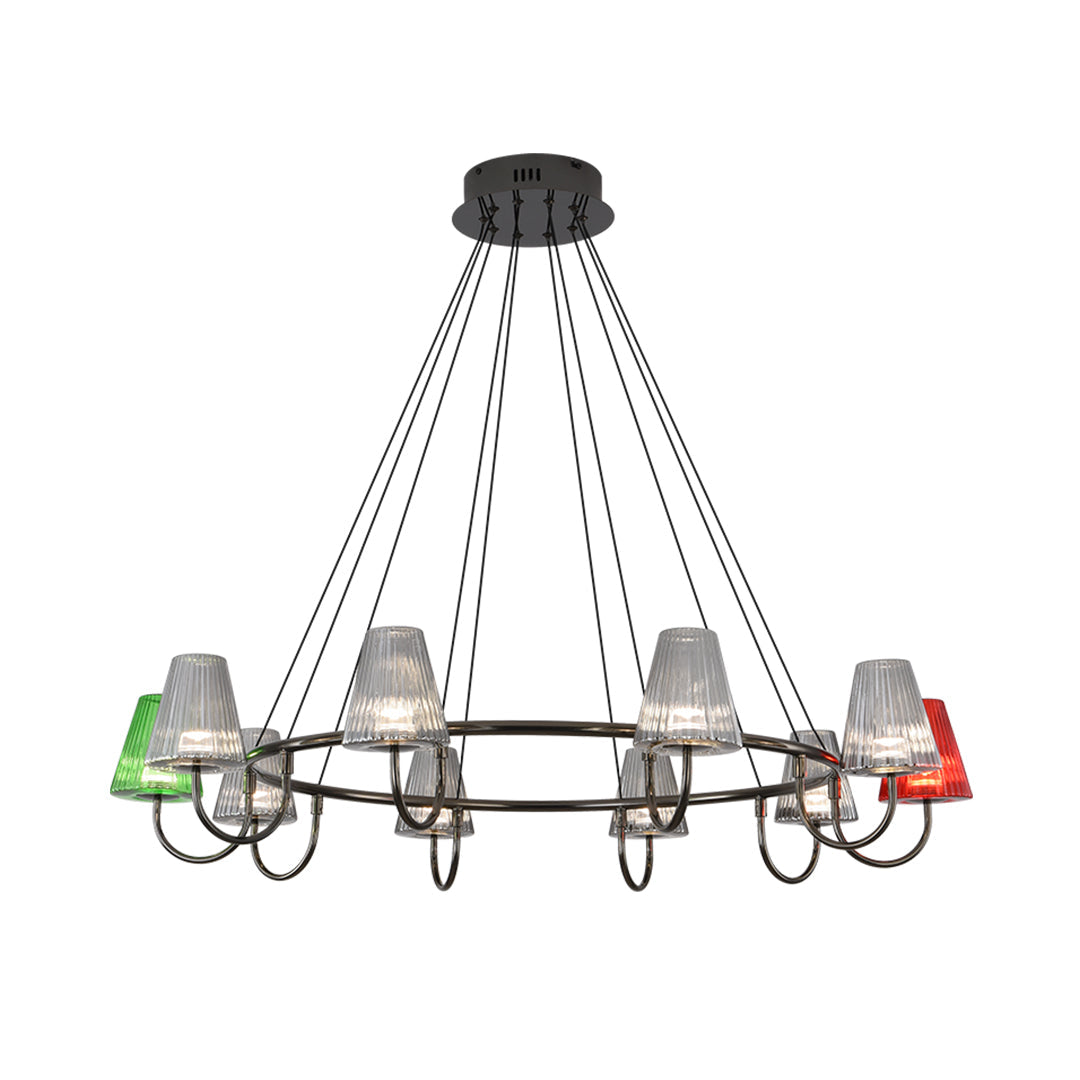 Branch LED Suspension Chandelier - Modern Glass Ceiling Light Fixture