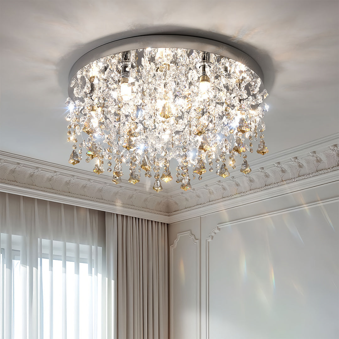 Unique Crystal Chandeliers - French Eye-Caring Ceiling Light
