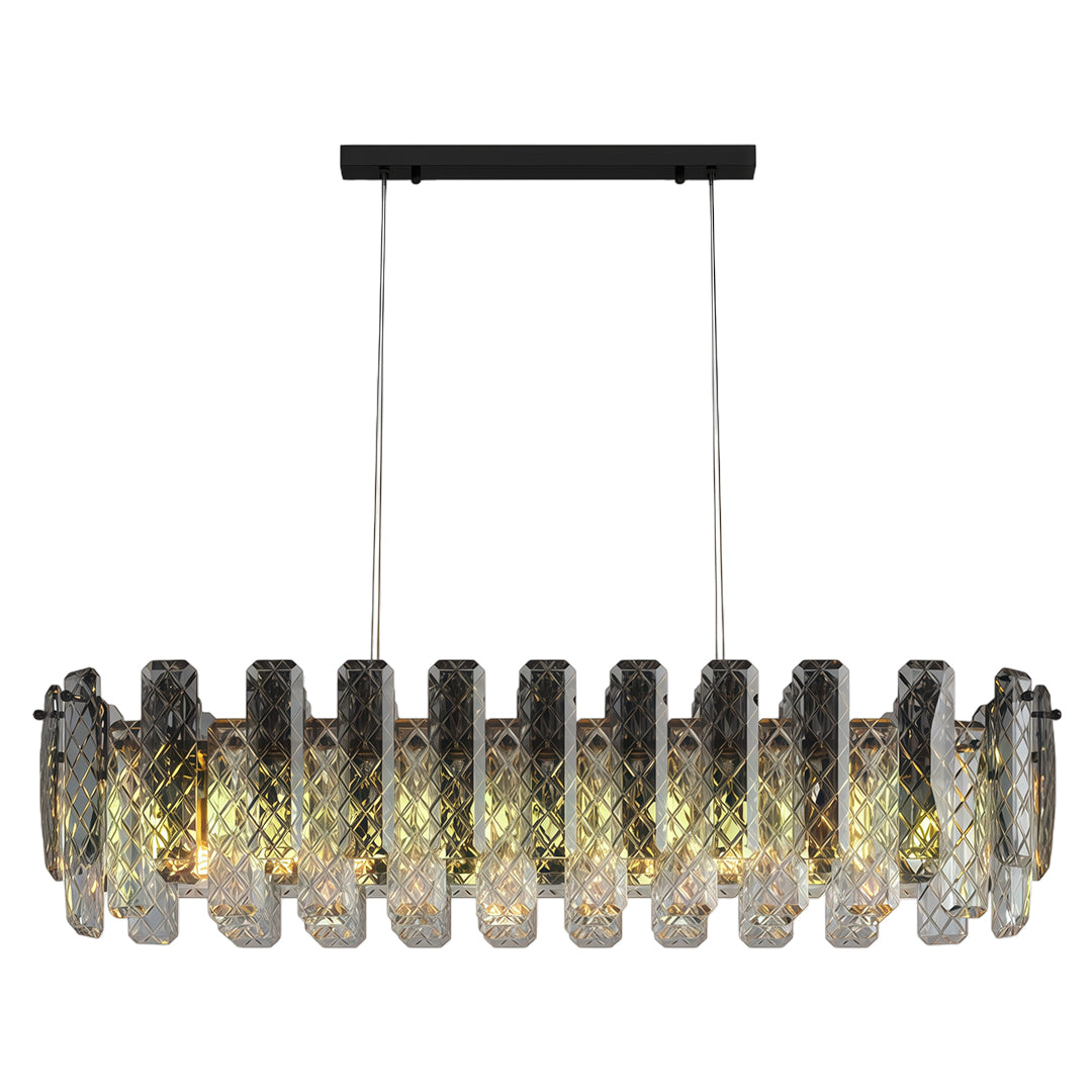 Contemporary Crystal Chandelier Eye-Protecting Ceiling Light