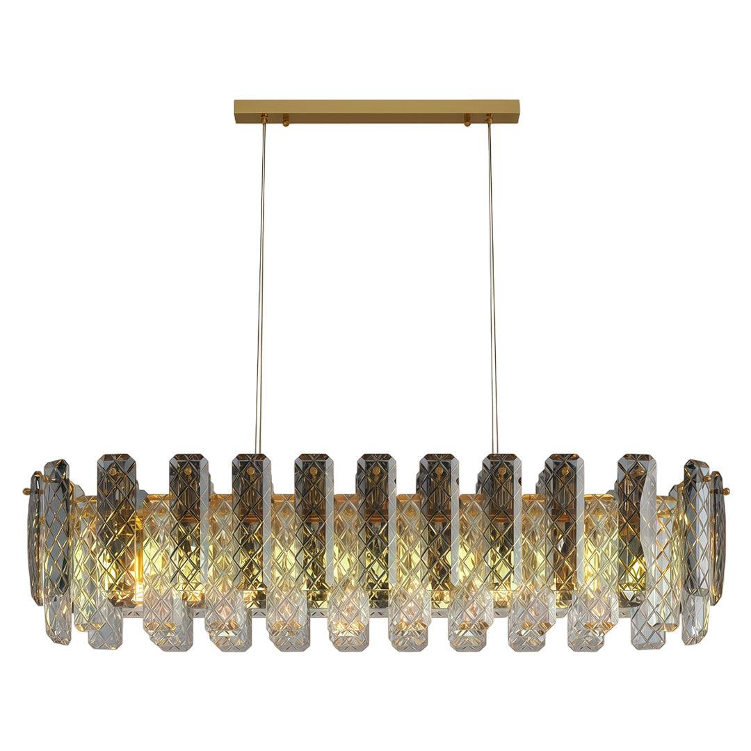 Contemporary Crystal Chandelier Eye-Protecting Ceiling Light