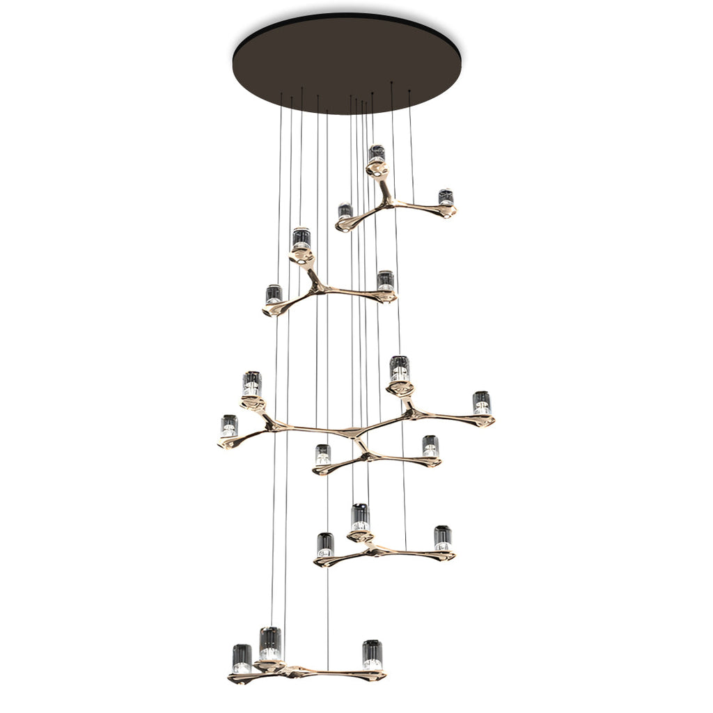 Crystal Staircase Chandelier - Nordic Creative Ceiling Light, Modern Home Decor, Elegant Illumination, Luxury Lighting Design, Contemporary Hanging Lamp