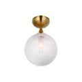 Classic Cloud Glass Flush Mount Light Fixture