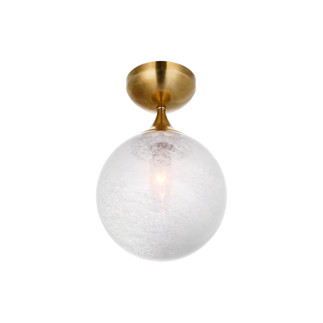 Classic Cloud Glass Flush Mount Light Fixture