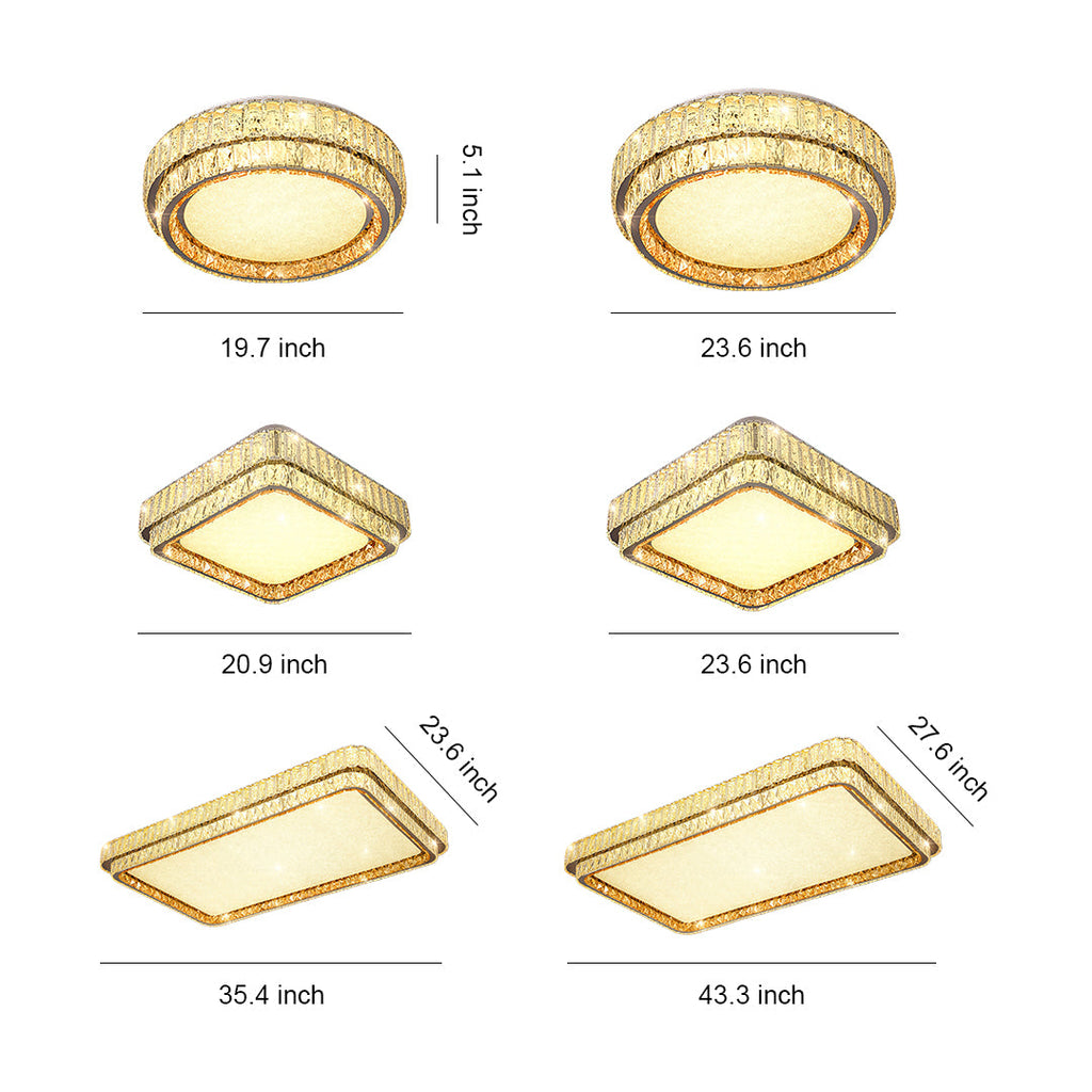 Contemporary Full-Spectrum Eye-Care Flush Mount Lighting Lamp