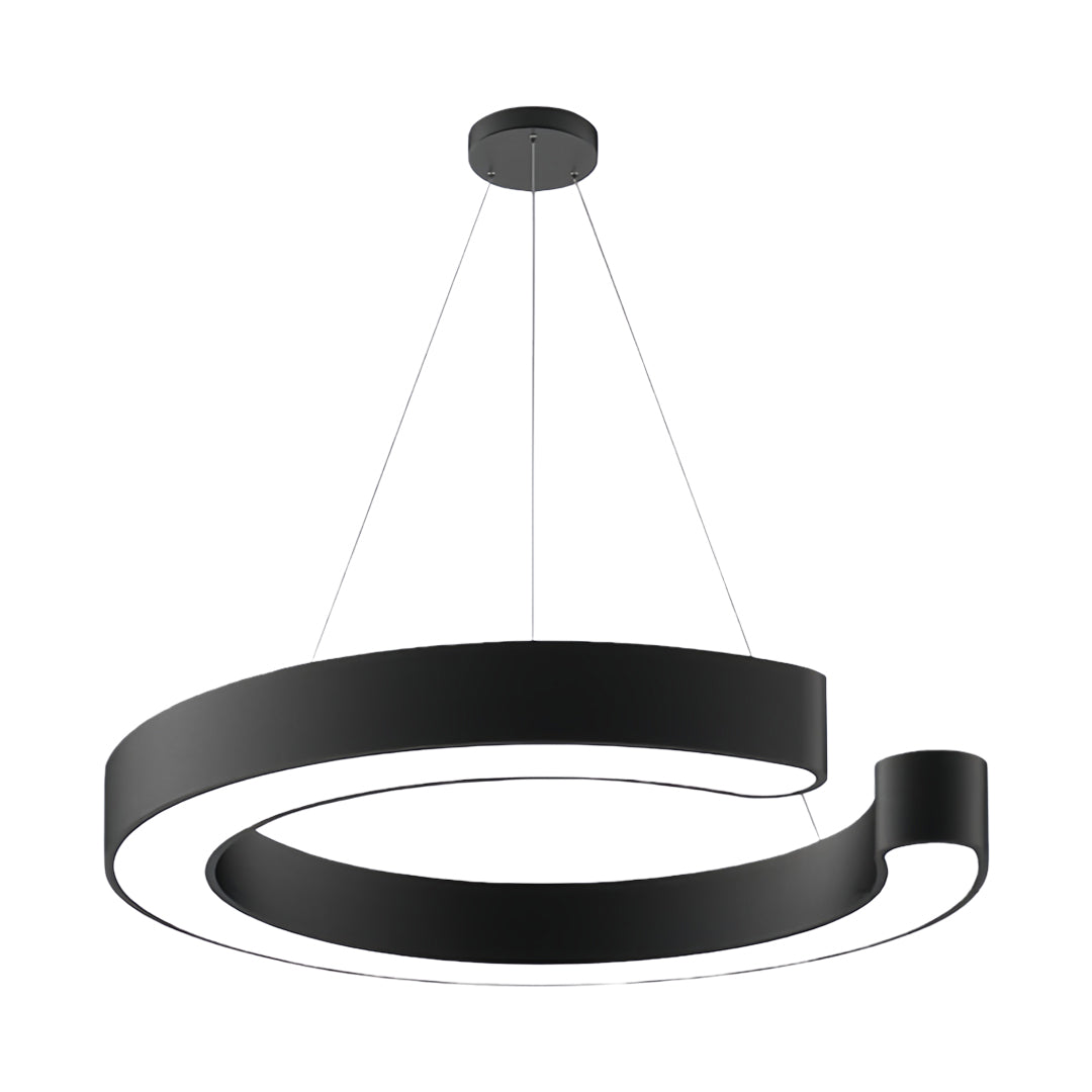 Geometric Pendant Light - Iron Frame & Acrylic Ceiling Fixture