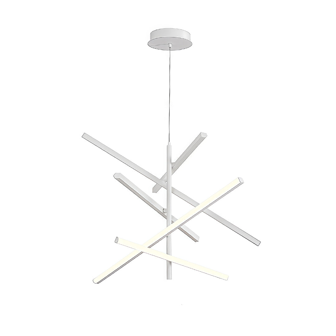 Iron Linear Chandelier - Nordic Creative Adjustable Ceiling Lights