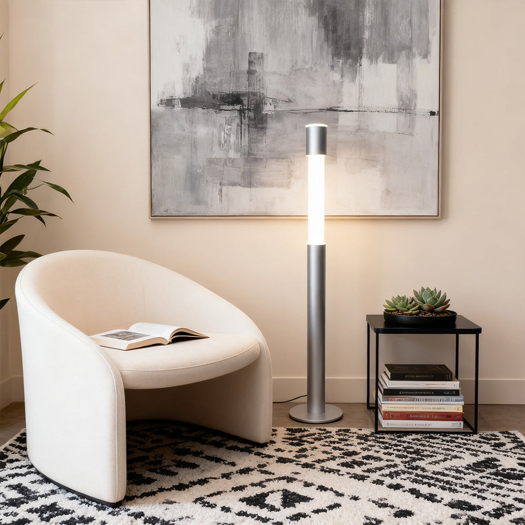 Elegant Minimalist Gray Italian Floor Lamp - Creative Design Lighting